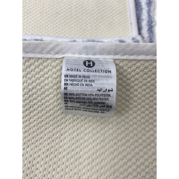 Hotel Collection Textured Stripe Cotton 22”x36” Bath Rug - Picture 3 of 4